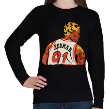 PRINTFASHION Rodman - Női pulóver - Fekete női pulóver, kardigán