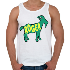PRINTFASHION Roger Federer GOAT - Férfi atléta - Fehér