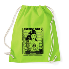 PRINTFASHION Rohadt törvény - Sportzsák, Tornazsák - Limezöld tornazsák