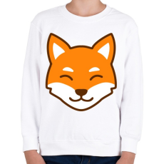 PRINTFASHION Róka arckép  - Gyerek pulóver - Fehér