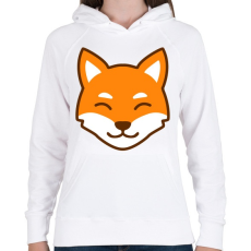 PRINTFASHION Róka arckép  - Női kapucnis pulóver - Fehér