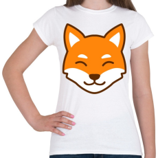 PRINTFASHION Róka arckép  - Női póló - Fehér