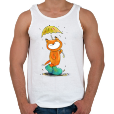 PRINTFASHION Róka az esőben - Férfi atléta - Fehér