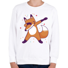 PRINTFASHION Róka dab - Gyerek pulóver - Fehér gyerek pulóver, kardigán