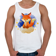 PRINTFASHION Róka - Férfi atléta - Fehér