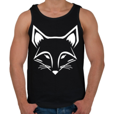 PRINTFASHION Róka  - Férfi atléta - Fekete