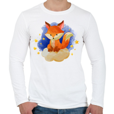 PRINTFASHION Róka - Férfi hosszú ujjú póló - Fehér