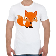 PRINTFASHION Róka - Férfi póló - Fehér férfi póló