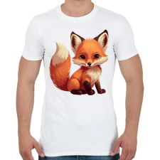 PRINTFASHION róka - Férfi póló - Fehér férfi póló