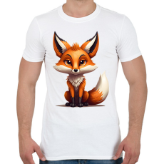 PRINTFASHION róka - Férfi póló - Fehér