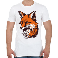 PRINTFASHION Róka - Férfi póló - Fehér