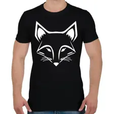 PRINTFASHION Róka  - Férfi póló - Fekete férfi póló
