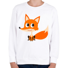 PRINTFASHION róka - Gyerek pulóver - Fehér