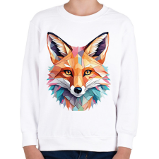 PRINTFASHION Róka  - Gyerek pulóver - Fehér gyerek pulóver, kardigán