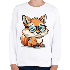 PRINTFASHION Róka  - Gyerek pulóver - Fehér