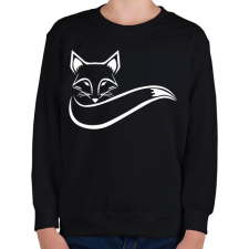 PRINTFASHION Róka  - Gyerek pulóver - Fekete gyerek pulóver, kardigán