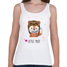 PRINTFASHION Róka - Női atléta - Fehér női trikó