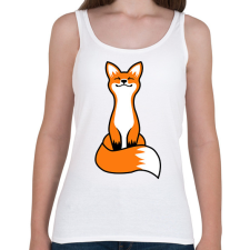 PRINTFASHION Róka - Női atléta - Fehér női trikó