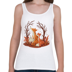 PRINTFASHION róka - Női atléta - Fehér