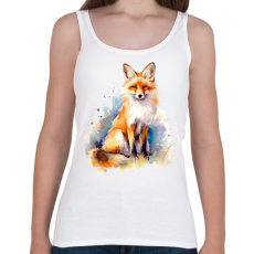 PRINTFASHION róka - Női atléta - Fehér