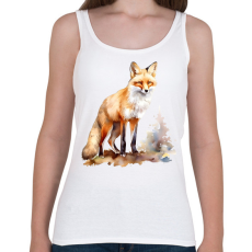 PRINTFASHION róka - Női atléta - Fehér