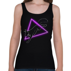 PRINTFASHION Róka  - Női atléta - Fekete