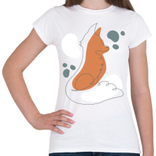 PRINTFASHION Róka - Női póló - Fehér női póló