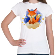 PRINTFASHION Róka - Női póló - Fehér