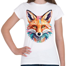 PRINTFASHION Róka  - Női póló - Fehér női póló