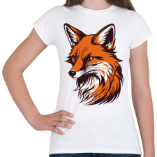 PRINTFASHION Róka - Női póló - Fehér női póló