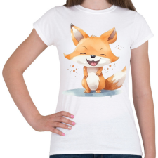 PRINTFASHION Róka - Női póló - Fehér női póló