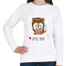 PRINTFASHION Róka - Női pulóver - Fehér