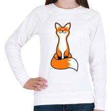 PRINTFASHION Róka - Női pulóver - Fehér