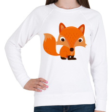 PRINTFASHION Róka - Női pulóver - Fehér