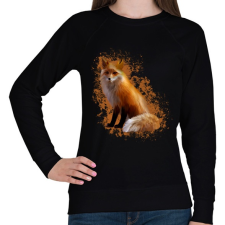 PRINTFASHION Róka - Női pulóver - Fekete női pulóver, kardigán