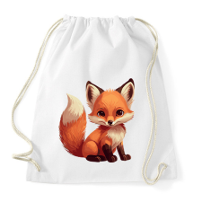 PRINTFASHION róka - Sportzsák, Tornazsák - Fehér tornazsák