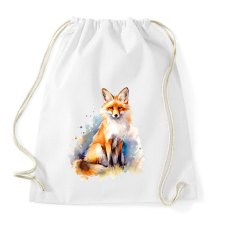 PRINTFASHION róka - Sportzsák, Tornazsák - Fehér tornazsák