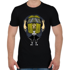 PRINTFASHION Rokker - Férfi póló - Fekete férfi póló