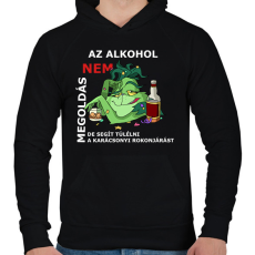 PRINTFASHION Rokonjárás - Férfi kapucnis pulóver - Fekete