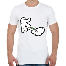 PRINTFASHION Roll it - Férfi póló - Fehér