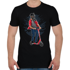 PRINTFASHION Rolleres gázmaszkban - Férfi póló - Fekete férfi póló