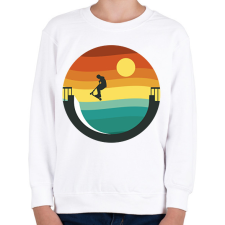 PRINTFASHION Rolleres - Gyerek pulóver - Fehér gyerek pulóver, kardigán