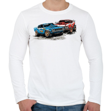 PRINTFASHION Roncsderbi - Férfi hosszú ujjú póló - Fehér férfi póló