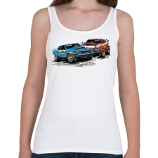 PRINTFASHION Roncsderbi - Női atléta - Fehér női trikó