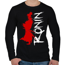 PRINTFASHION Ronin - Férfi hosszú ujjú póló - Fekete férfi póló