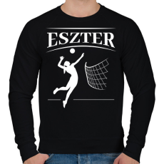 PRINTFASHION Röpis lány - Névvel - Férfi pulóver - Fekete