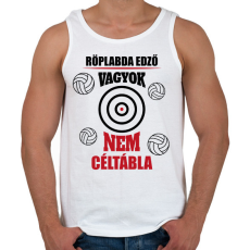 PRINTFASHION Röplabda edző - Férfi atléta - Fehér