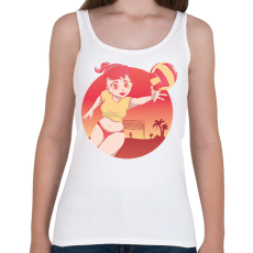 PRINTFASHION Röplabdás - Női atléta - Fehér