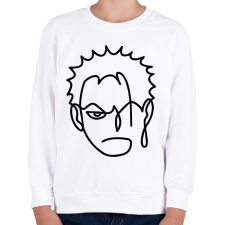 PRINTFASHION Roronoa Zoro - Gyerek pulóver - Fehér gyerek pulóver, kardigán