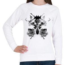 PRINTFASHION Rorschach - Női pulóver - Fehér